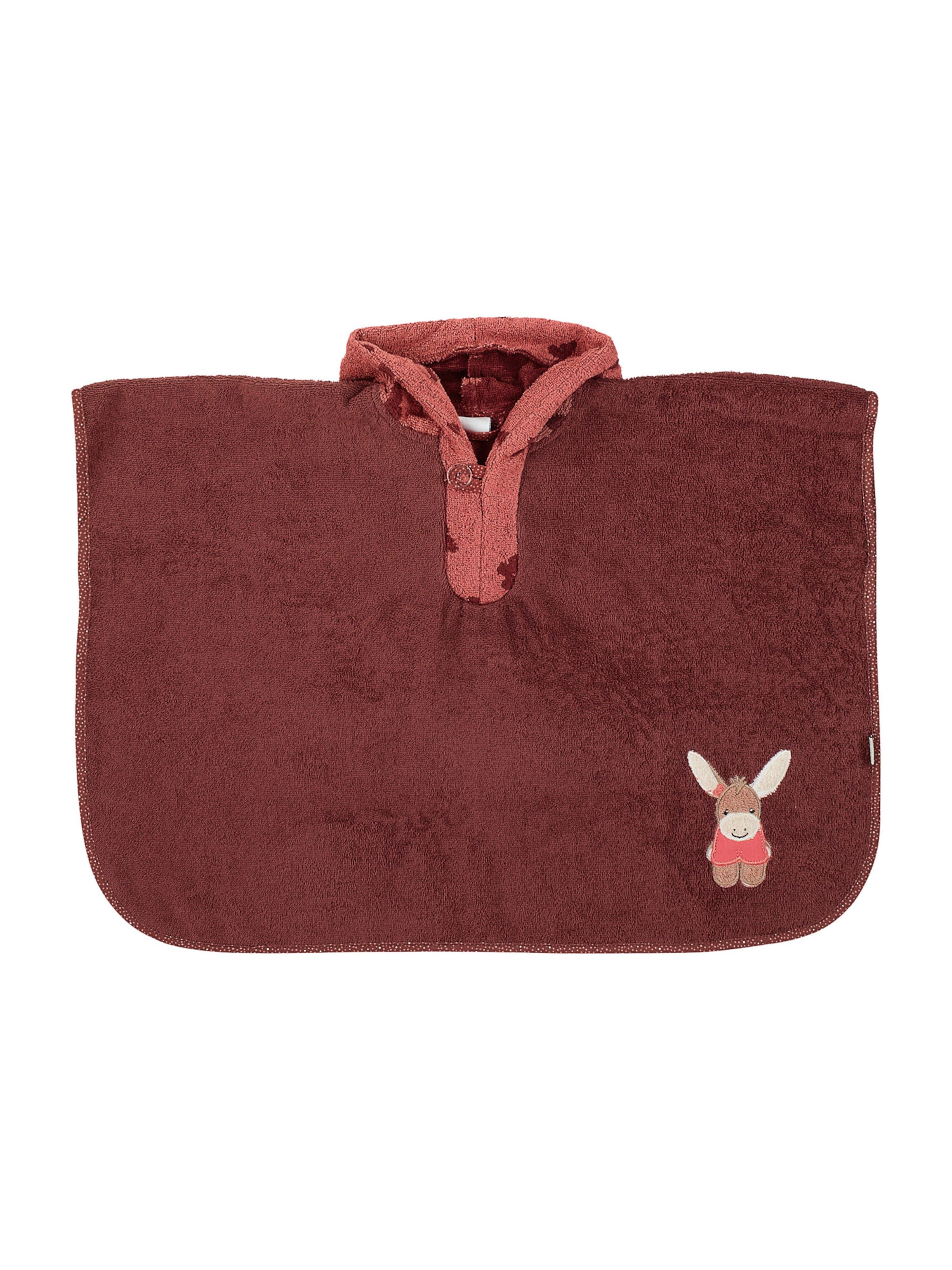 Kinder Kids (Gr. 92-140) STERNTALER Poncho 'Emmily' in Pastellrot, Dunkelrot - WM20554 Kinder Kids (Gr. 92-140) STERNTALER Poncho 'Emmily' in Pastellrot, Dunkelrot - WM20554