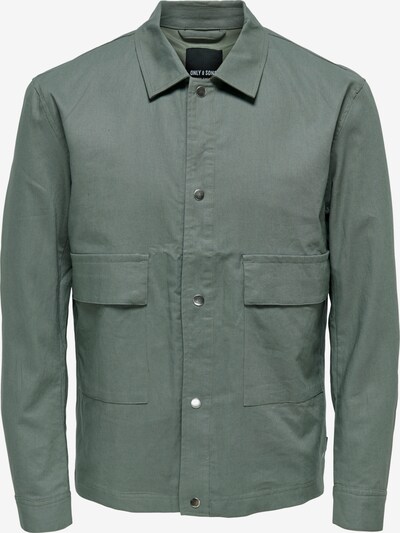 Only & Sons Veste mi-saison 'Marlon' en vert, Vue avec produit