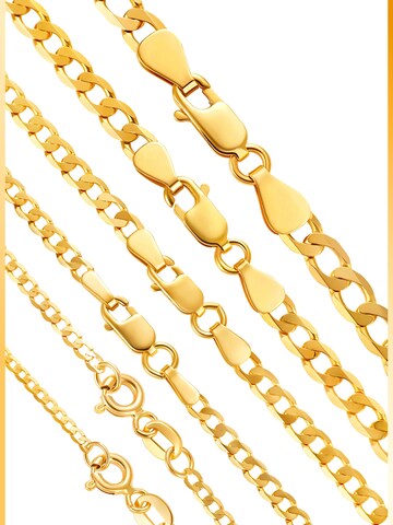 NTHIRTYTHREE Kette 'Goldkette 14 Karat 585 Echtgold Gold Stil Panzerkette 40cm - 55cm Halskette - Bestpreis - Damen Herren mit Schmuckbox - Sale 31.08.2026'‌‌‌‌ in Gold: Vorderseite