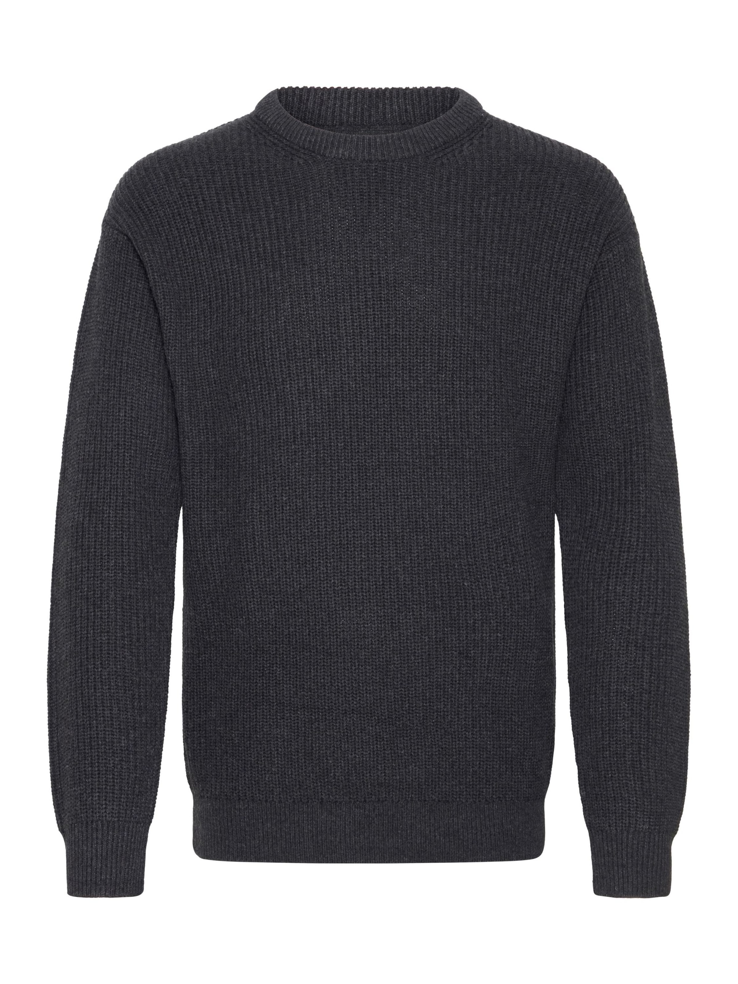 !Solid Rundhalspullover ' SDGorel' in Grau: Vorderseite