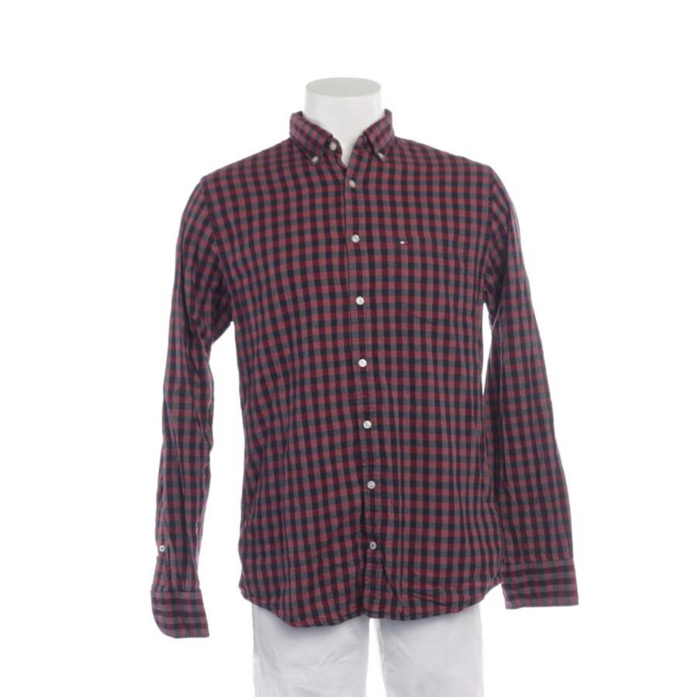 TOMMY HILFIGER Button Up Shirt in M in Mixed colors: front