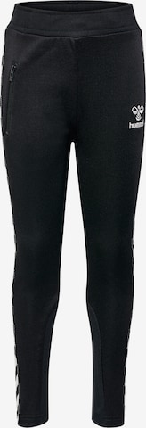 Hummel Slimfit Broek in Zwart: voorkant