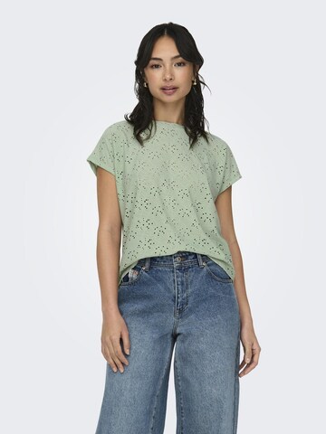 ONLY T-Shirt 'SMilla' in Grün: Vorderseite
