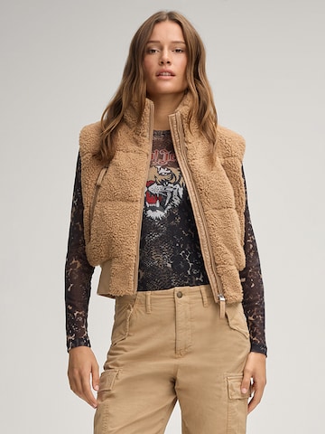 JOOP! Jeans Bodywarmer 'Vivian' in Beige: voorkant