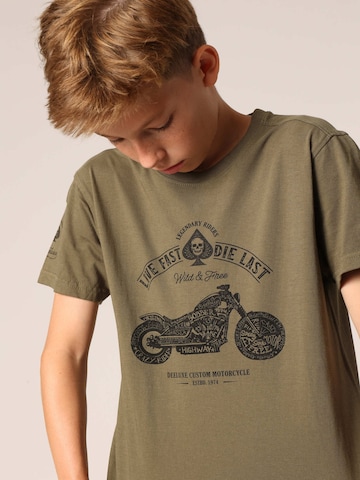T-Shirt 'Park' Deeluxe en vert