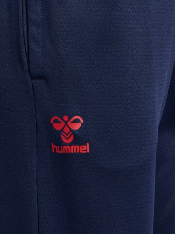 Hummel Regular Workout Pants 'Poly' in Blue