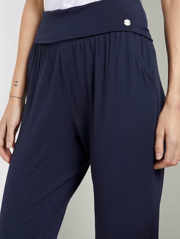 TOM TAILOR Pajama pants in Blue