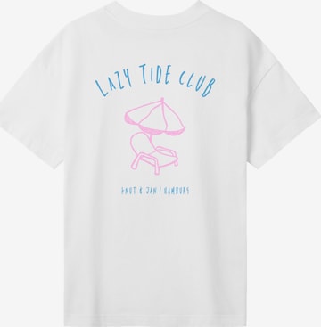 T-shirt 'Knut und Jan Scribble' F4NT4STIC en blanc : devant