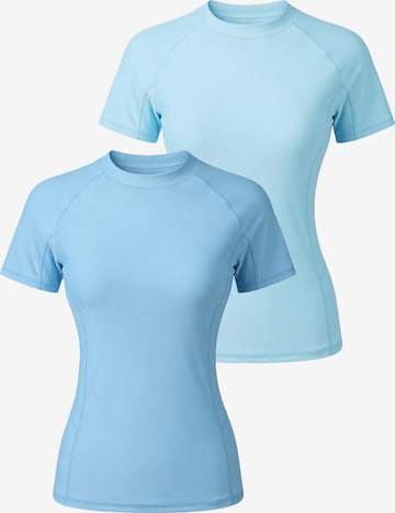 MEETWEE Tankini Top '2-Pack UV Shirt Quick-Drying' in Blue: front