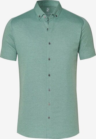 DESOTO Slim fit Overhemd in Groen: voorkant