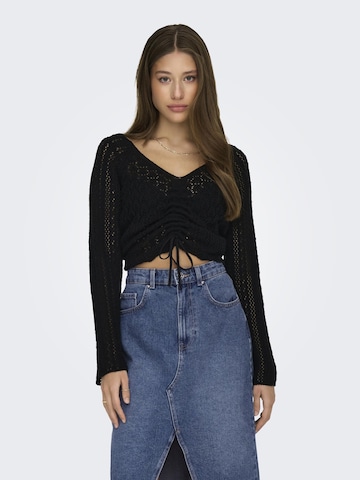 Pull-over ONLY en noir : devant