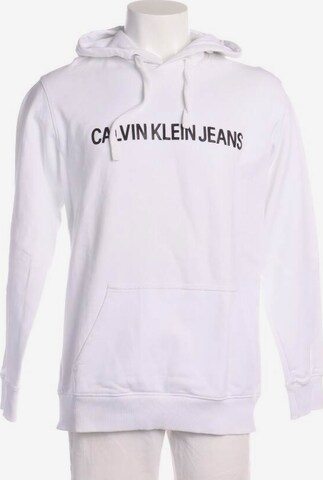 Calvin Klein Sweatshirt / Sweatjacke M in Weiß: predná strana