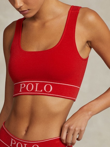 Polo Ralph Lauren Bustier Bustier ' SCOOP NECK TOP ' in Rot