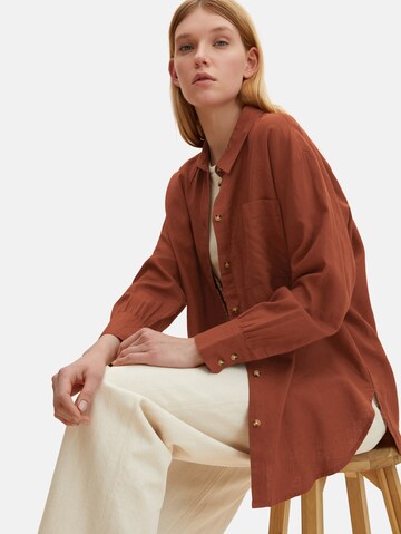 TOM TAILOR Blouse in Brown