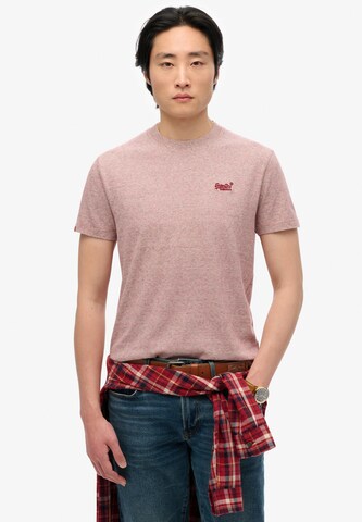 Superdry Shirt 'Essential' in Rood: voorkant