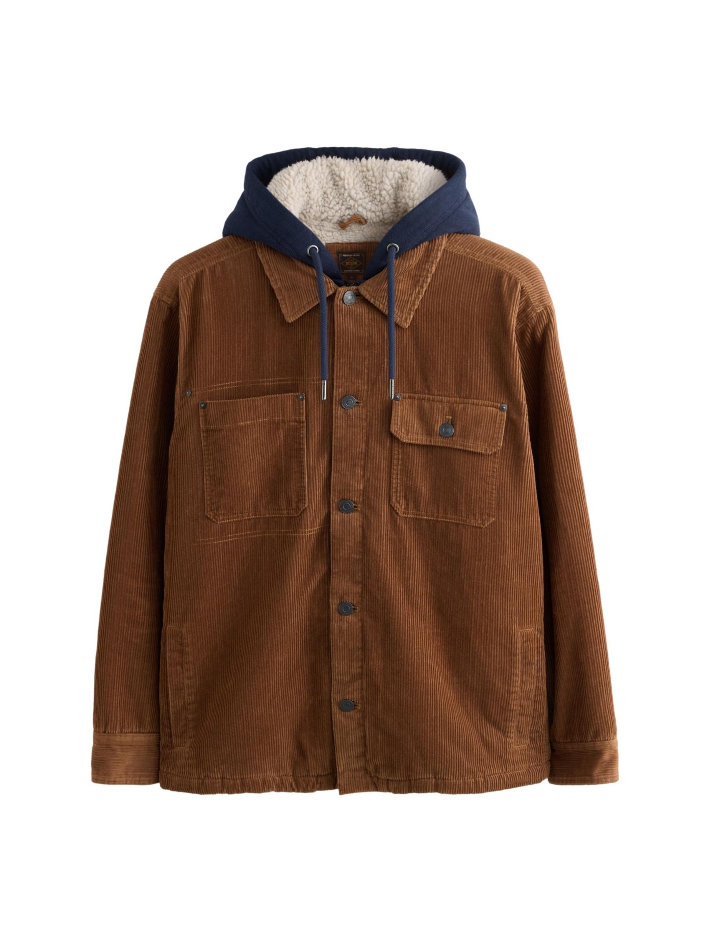 Next Jacke in S in navy / braun, Produktansicht