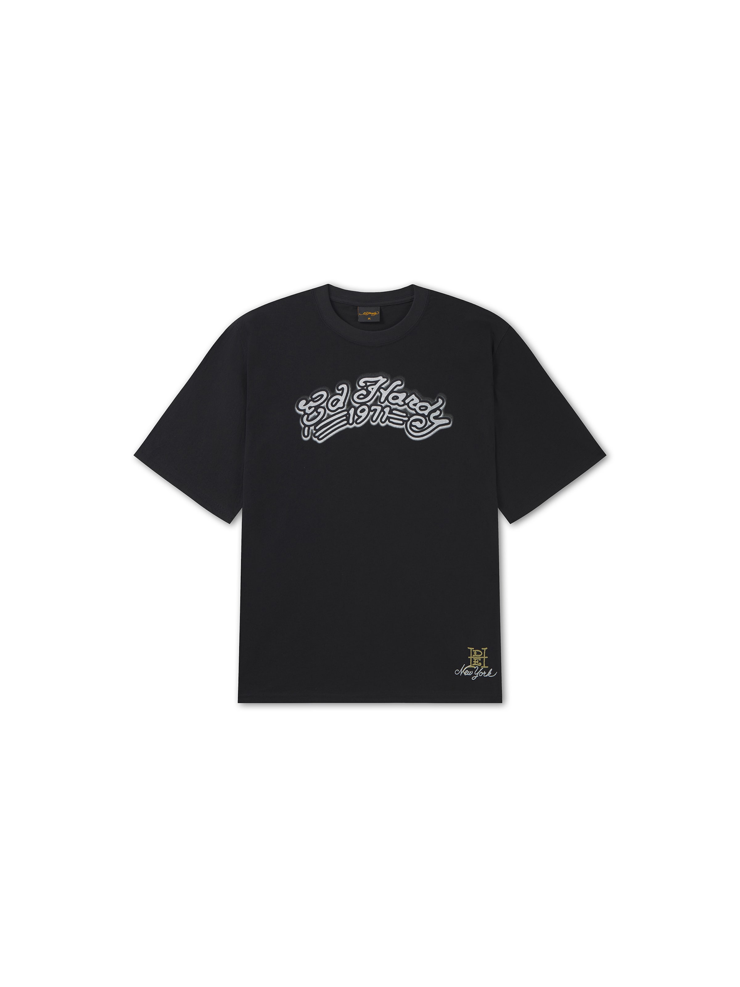 T-Shirt Ed Hardy en noir : devant