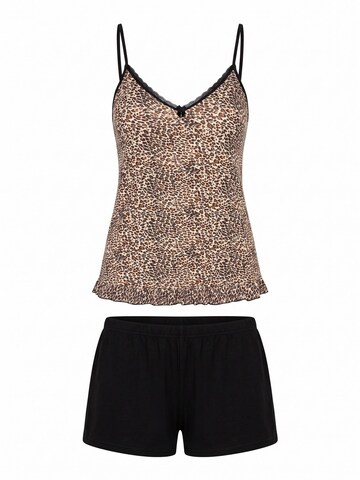 Donna Short Pajama Set 'Omena' in Mixed colors: front