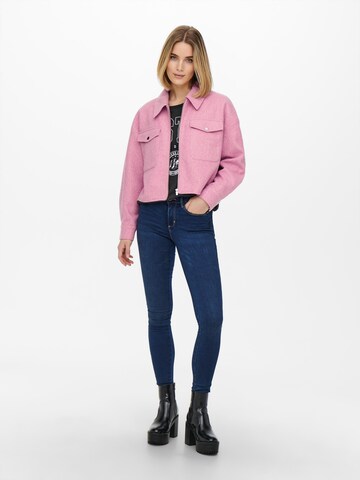 Veste mi-saison 'Nea' ONLY en rose