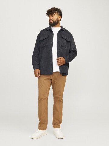 Jack & Jones Plus Comfort fit Overhemd 'JJEBradley Ollie' in Zwart