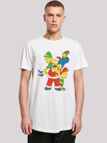 F4NT4STIC Shirt 'The Simpsons Christmas Weihnachten Family ' in White |  ABOUT YOU