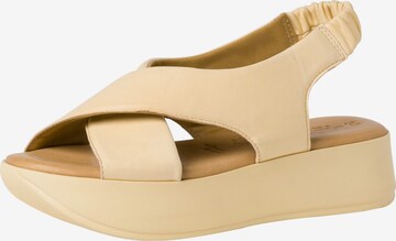 TAMARIS - Sandalias en amarillo: frente