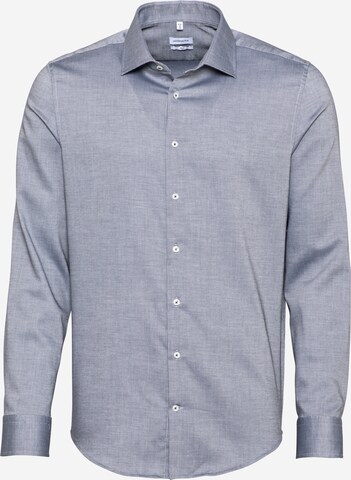 SEIDENSTICKER Slim fit Business Shirt in Grey: front