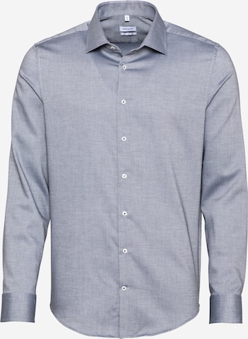 Coupe slim Chemise business SEIDENSTICKER en gris : devant