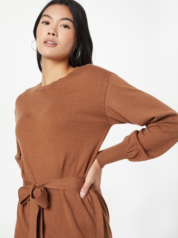 VILA Knitted dress 'Evie' in Brown