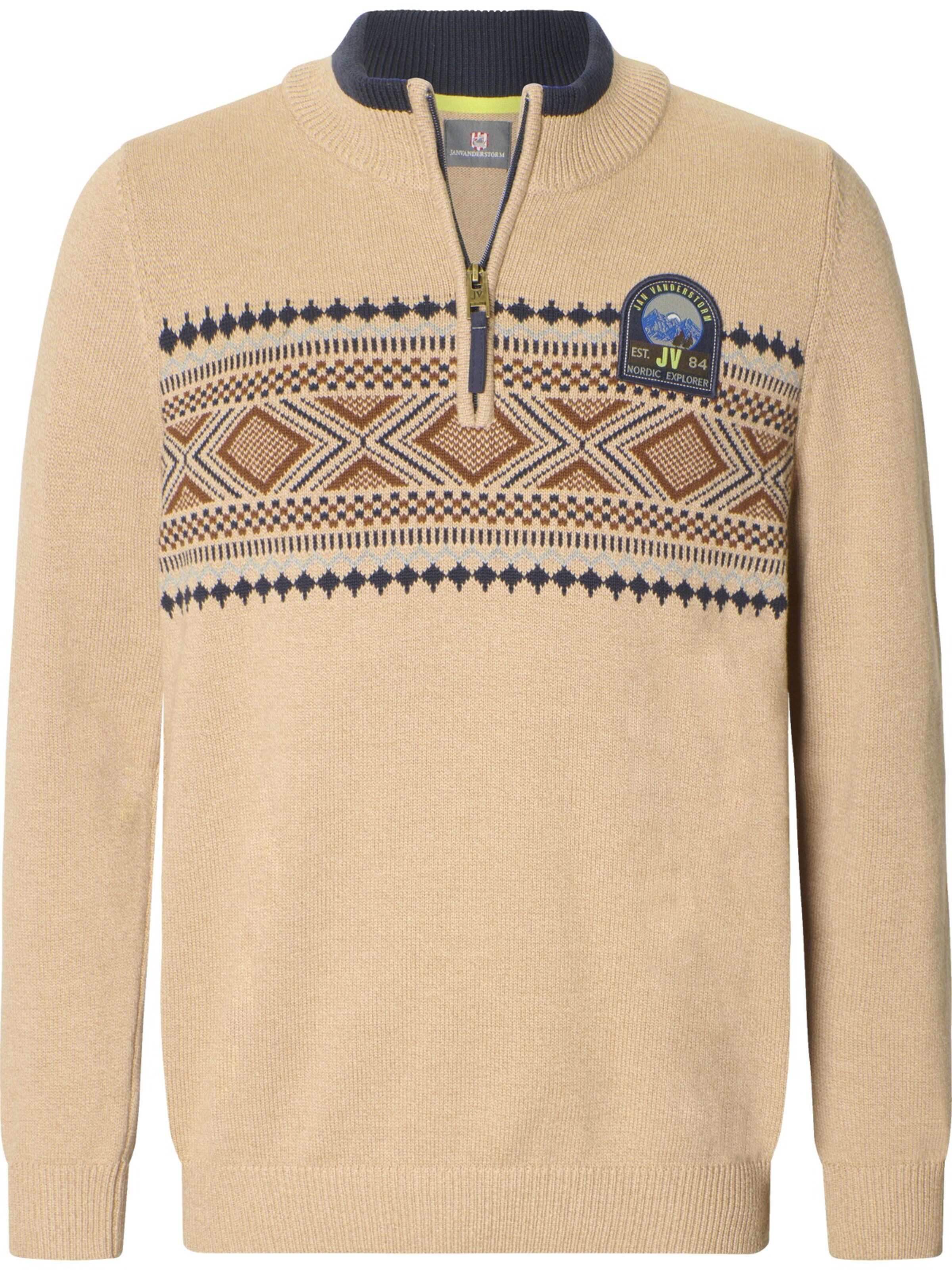 Jan Vanderstorm Pullover 'Kobbe' in Beige: Vorderseite