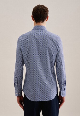 SEIDENSTICKER Slim fit Business Shirt 'SMART ESSENTIALS' in Blue
