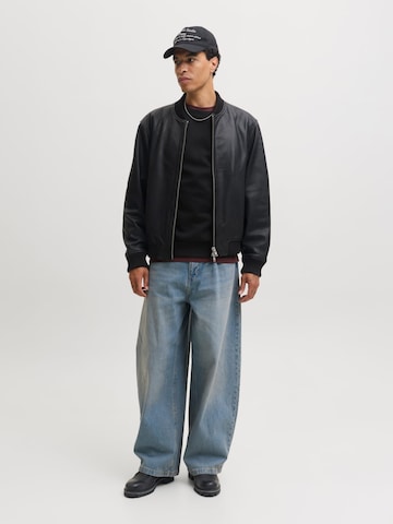 JACK & JONES Sweatshirt 'JJCleveland' in Zwart