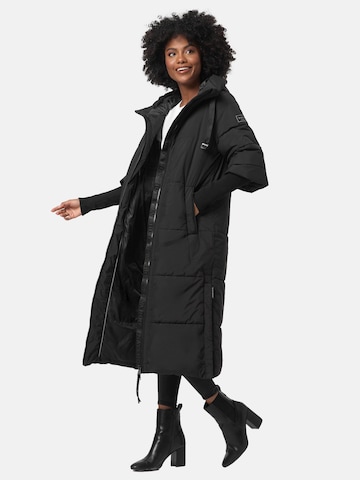 NAVAHOO Winter Coat 'Ciao Miau XIV' in Black