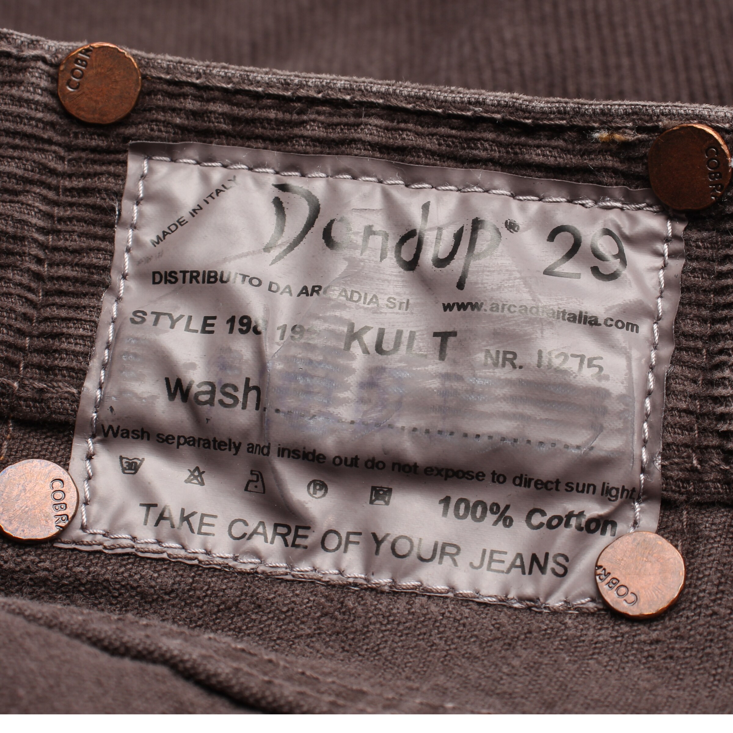 Dondup Pants in 29 in Brown