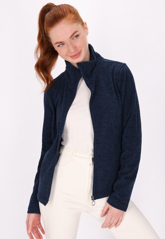 Veste en polaire DreiMaster Maritim en bleu : devant