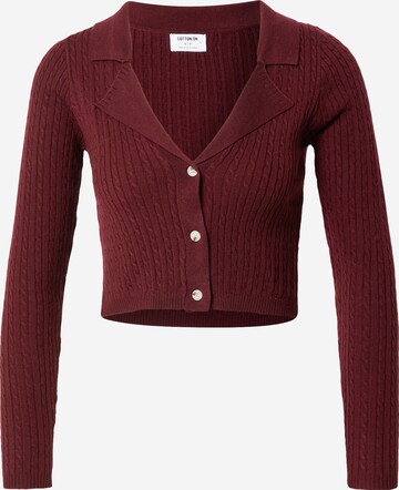 Cardigan Cotton On en violet : devant