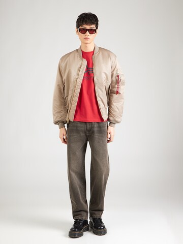 ALPHA INDUSTRIES Shirt in Red