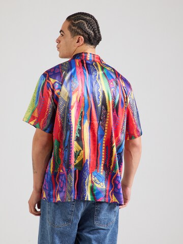 Carlo Colucci Comfort fit Button Up Shirt in Red