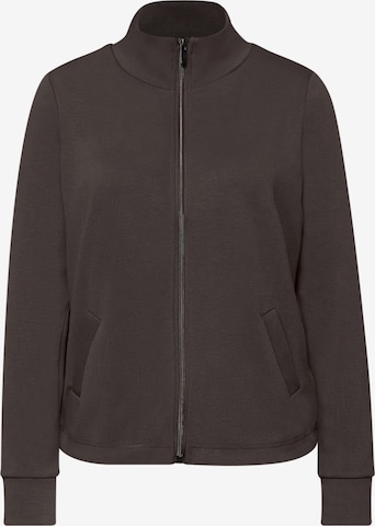 STREET ONE Sweatjacke in Braun: Vorderseite