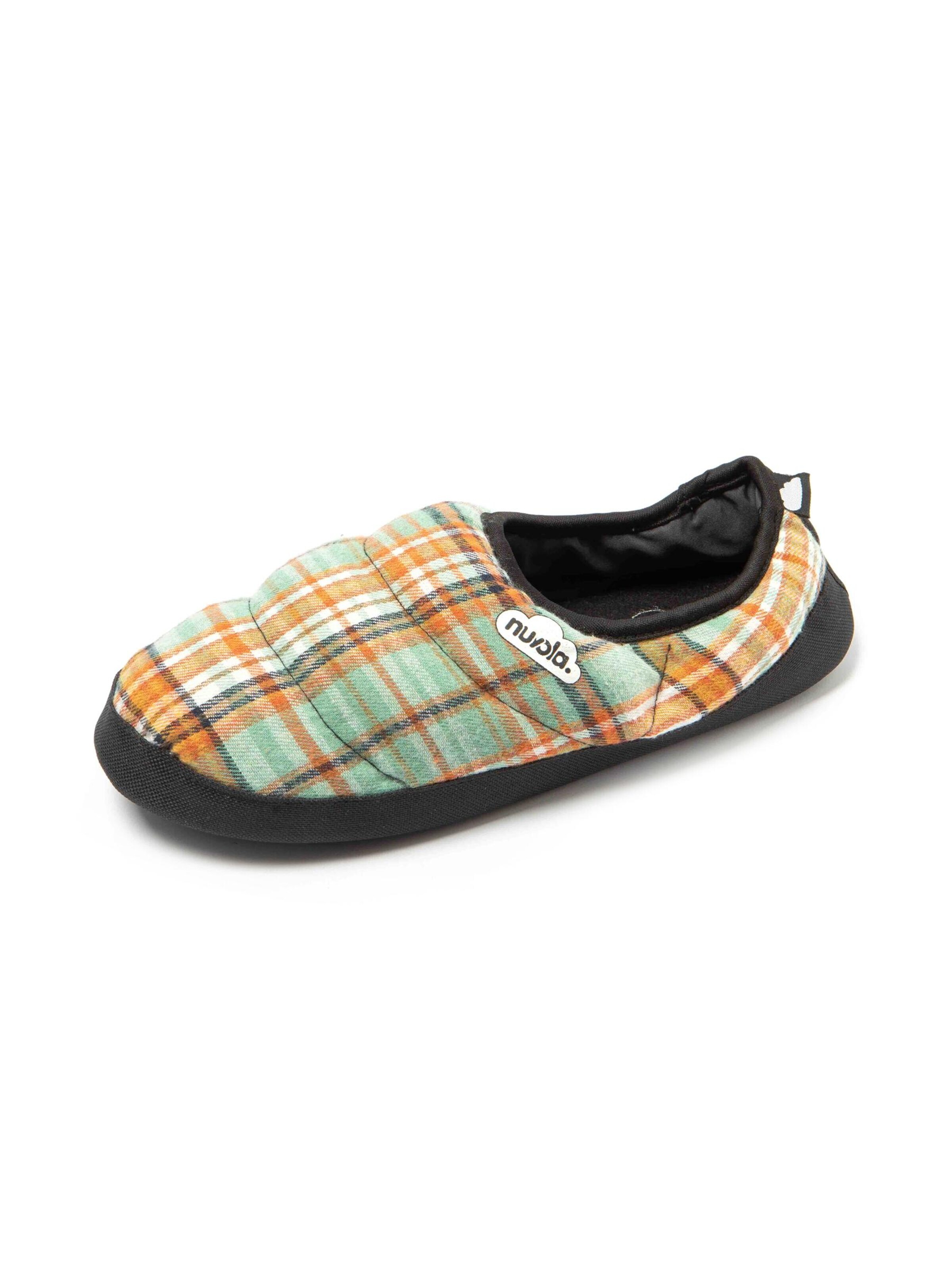 Nuvola. Slipper 'Classic Scotland' in Green: front