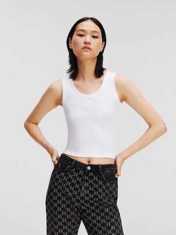 Karl Lagerfeld - Top en blanco: frente