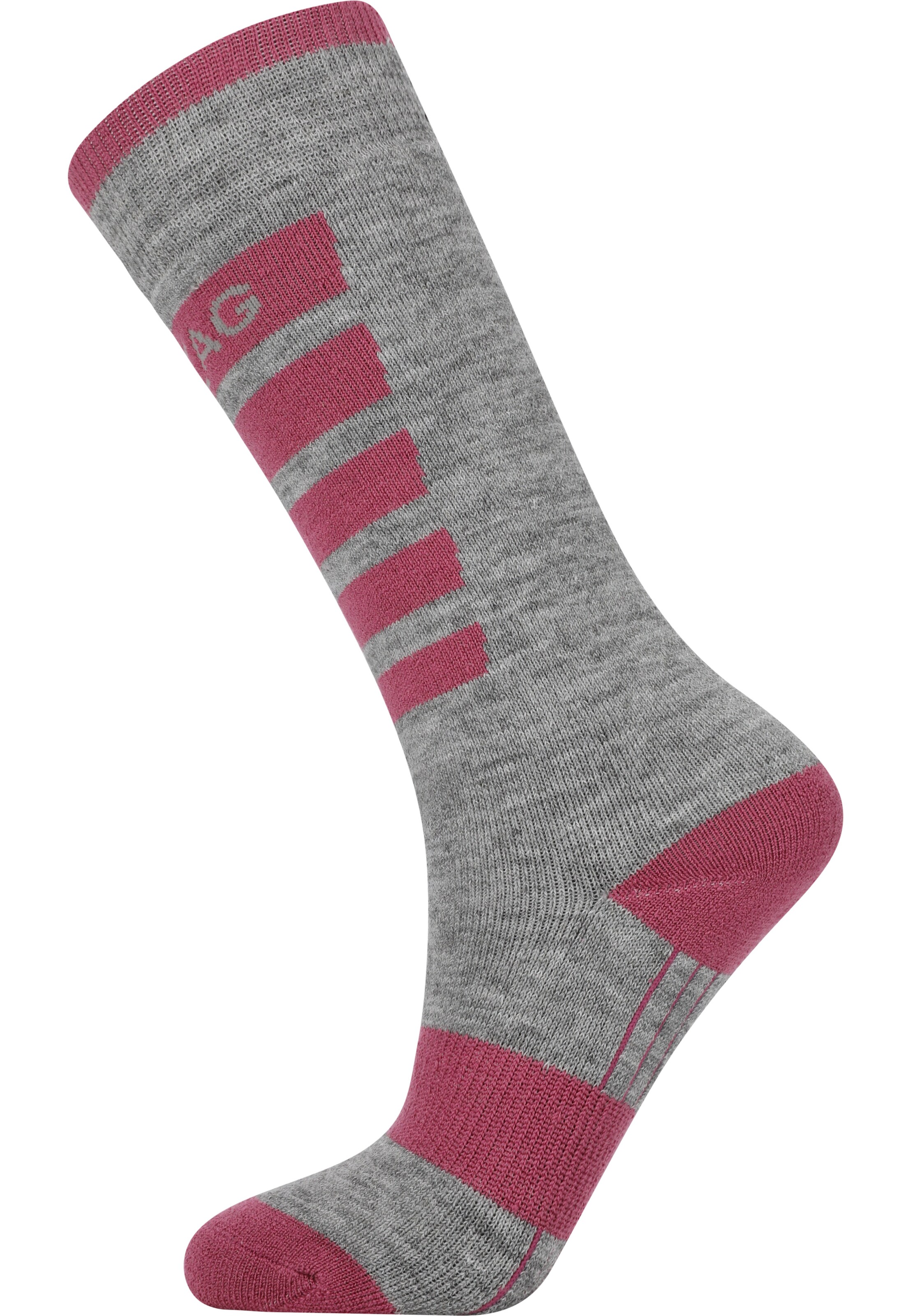 ZigZag Athletic Socks 'Znow' in Grey