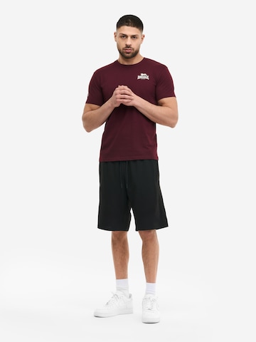 LONSDALE Majica 'WARLINGHAM' | rdeča barva: sprednja stran