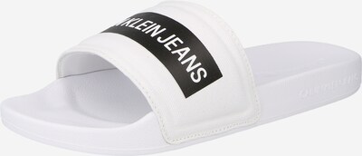 Calvin Klein Jeans Pantolette in schwarz / weiß, Produktansicht
