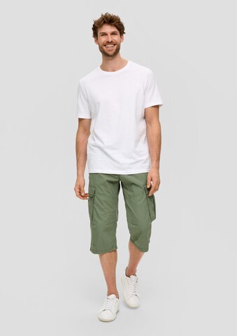 Regular Pantalon cargo s.Oliver en vert