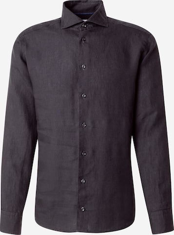 Camicia di ETON in nero: frontale