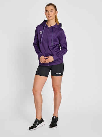 Hummel Athletic Zip-Up Hoodie in Purple