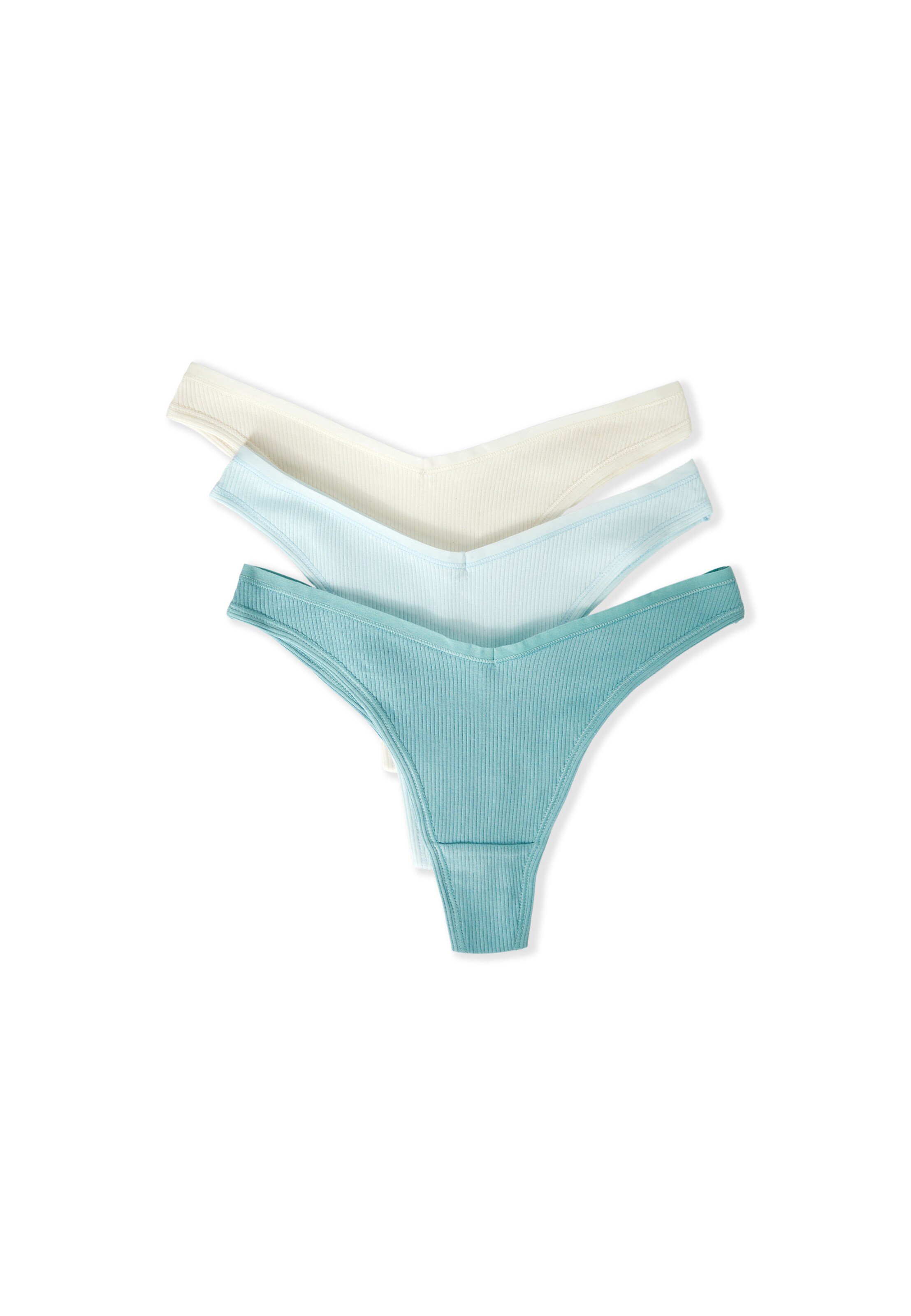 ETAM Thong 'John' in Beige: front