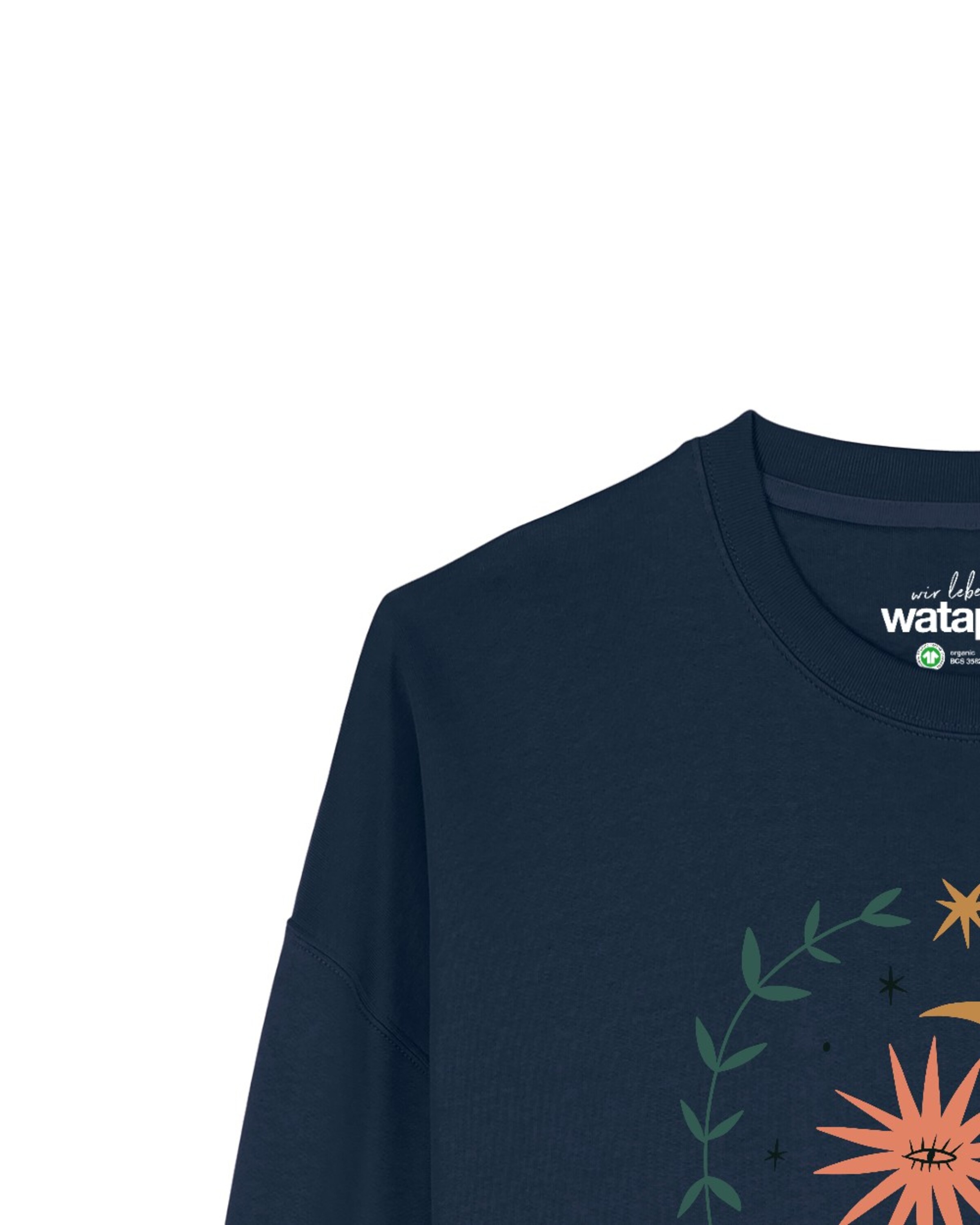 Sweat-shirt 'Love and flex ' Watapparel en bleu