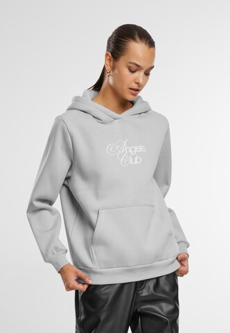 Sweat-shirt 'Angels Club' Miss Tee en gris